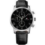 Tommy Hilfiger Kane Men’s Watch - Black Dial & Black Genuine Leather | 1791401