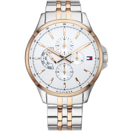 Tommy Hilfiger Shawn Men’s Watch - White Dial & Two-Tone Steel | 1791617