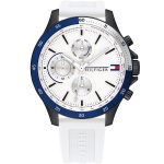 Tommy Hilfiger Bank All-White Men’s Watch - 46mm Sport Design | 1791723