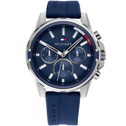 Tommy Hilfiger Mason Blue Dial Men’s Watch - Silicone Strap | 1791791