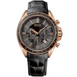 Hugo Boss Driver Men’s Chronograph – Black Dial & Perforated Leather (44mm)