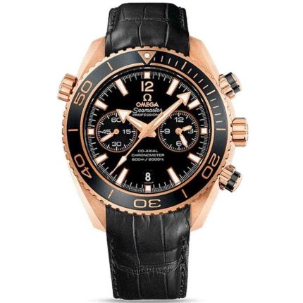 Omega 007 Edition Men’s Chronograph – Black Genuine Leather & Swiss Design