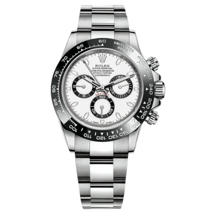 Rolex Cosmograph Daytona Men’s Swiss Automatic Replica – Silver Dial & Stainless Steel (40mm)