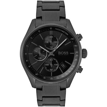 Hugo Boss Grand Prix Men’s Chronograph – Full Black IP Stainless Steel (44mm)