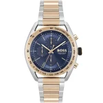 Hugo Boss Center Court Men’s Chronograph – Blue Dial & Two-Tone Rose Gold (44mm)