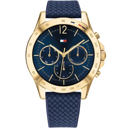 Tommy Hilfiger Haven Women’s Navy Blue Sport-Chic Watch - Silicone Strap (1782198)