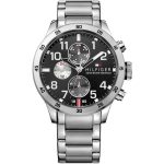 Tommy Hilfiger Trent Men’s Heavyweight Stainless Steel Watch - Black Dial (1791141)