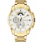 Tommy Hilfiger Decker Men’s Luxury Watch - Gold Steel & White Dial | 1791538