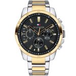 Tommy Hilfiger Decker Men’s Watch - Black Dial & Two-Tone Silicone Strap | 1791559