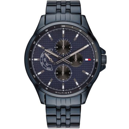 Tommy Hilfiger Shawn Men’s All-Blue Stainless Steel Watch (1791618)