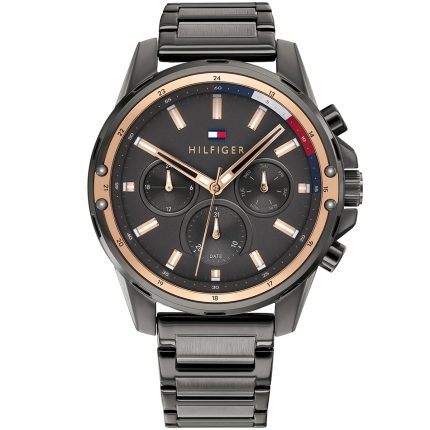 Tommy Hilfiger Mason Men’s Gunmetal Gray Stainless Steel Watch (1791790)