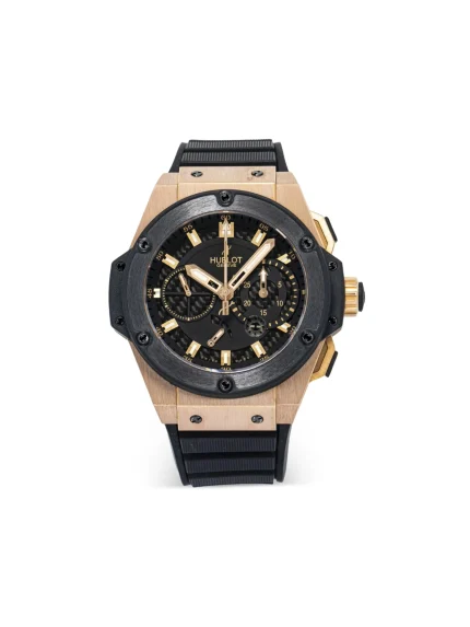 Hublot Men’s King Power Style Chronograph - 48mm Rose Gold & Black Ceramic | 709.OM.1780.RX