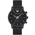 Emporio Armani Men’s Luigi XL Chronograph - All-Black Steel | AR1968