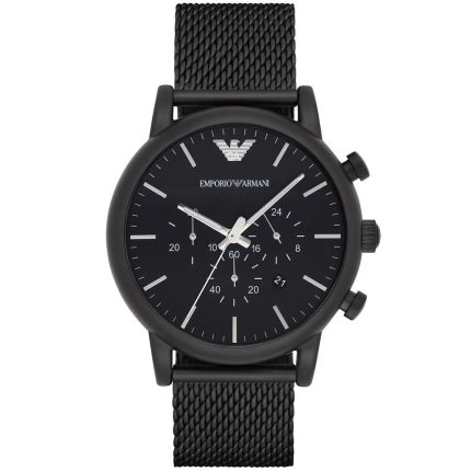Emporio Armani Men’s Luigi XL Chronograph - All-Black Steel | AR1968