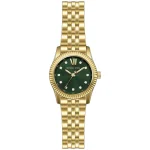 Michael Kors Ladies’ Lexington Petite – Emerald Green Dial & Gold Steel (26mm)