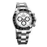 Rolex Cosmograph Daytona Men’s Swiss Automatic Replica – Silver Dial & Stainless Steel (40mm)