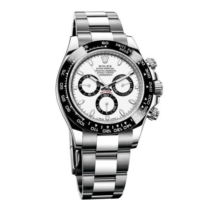 Rolex Cosmograph Daytona Men’s Swiss Automatic Replica – Silver Dial & Stainless Steel (40mm)