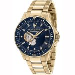 Maserati Sfida Men’s Automatic – Blue Dial & Gold Stainless Steel (44mm)