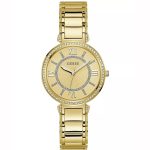 Guess Ladies’ GW0588L1 – Gold Guilloché Dial & Crystal Bezel (36mm)