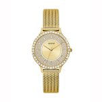 Guess Soiree Ladies’ Watch – Gold Tone & Crystal Accents (38mm)
