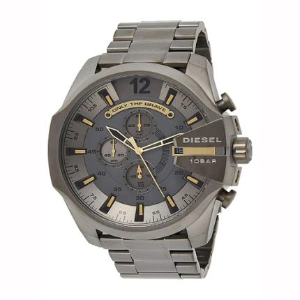 Diesel Mega Chief Men’s Chronograph – Gunmetal Grey Steel (51mm)