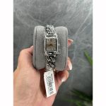Michael Kors Emery Mini – Pavé Silver-Tone Curb Link (32mm)