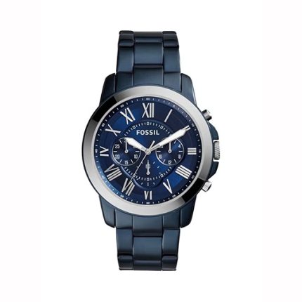 Fossil Grant Men’s Chronograph Watch - All-Blue Stainless Steel | FS5230