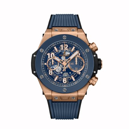 Hublot Men’s Big Bang Unico King Gold Blue - 42mm Skeleton Chronograph | HUB1280