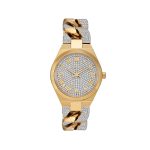 Michael Kors Ladies’ Lennox – Gold Dial with Empire Logo (37mm)