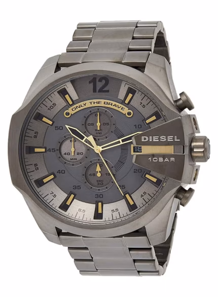 Diesel Mega Chief Men’s Chronograph – Gunmetal Grey Steel (51mm)