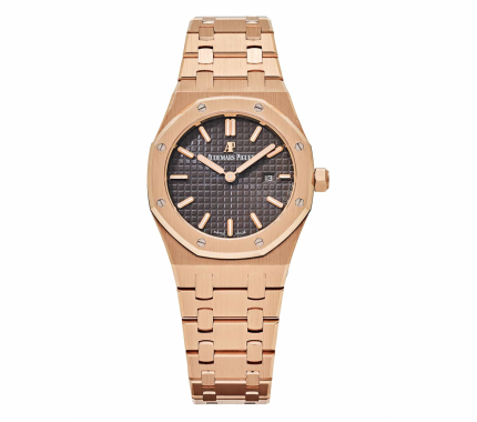 Audemars Piguet Royal Oak 33mm – Rose Gold & Brown "Grande Tapisserie"