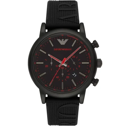 Emporio Armani Men’s Luigi XL Chronograph - Black Dial & Performance Silicone | AR11024