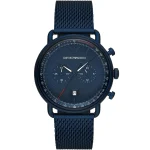 Emporio Armani Men’s Aviator Chronograph - All-Blue Ion-Plated Steel | AR11289