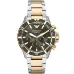 Emporio Armani Men’s Two-Tone Diver - Sunray Green Dial | AR11361