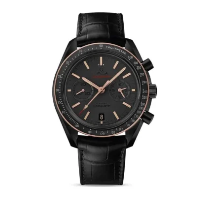 Omega 007 Edition Men’s Tactical Chronograph – Black Genuine Leather & Japanese Precision