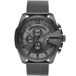 Diesel Mega Chief Men’s Chronograph – Gunmetal Gray Steel & Gray Dial (51mm)