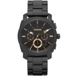 Fossil Machine Men’s Chronograph Watch - All-Black Stainless Steel | FS4682