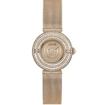 Guess Dream Ladies’ Watch – Rose Gold Sunray Dial & Slim Mesh (32mm)