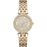 Michael Kors Darci Mini – Full Gold-Tone & Crystal Bezel (33mm)