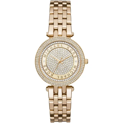 Michael Kors Darci Mini – Full Gold-Tone & Crystal Bezel (33mm)