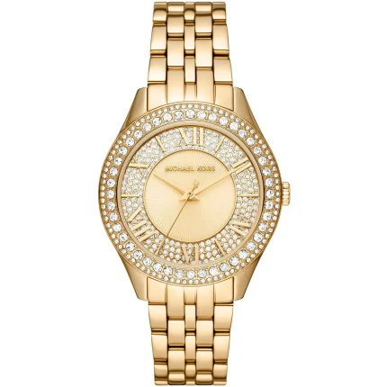 Michael Kors Harlowe Ladies’ MK4709 – Full Gold-Tone & Pavé Bezel (38mm)