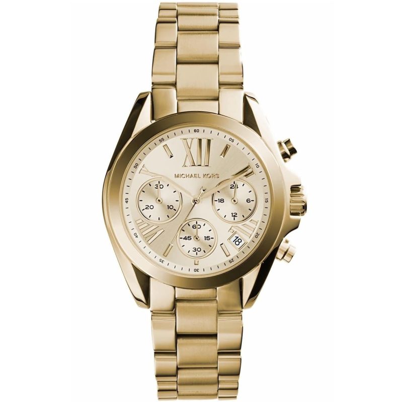 Michael Kors Ladies’ Mini Bradshaw – Full Gold-Tone Chronograph (36mm)