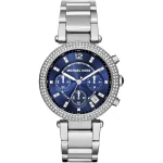 Michael Kors Parker Ladies’ MK6117 – Navy Blue Dial & Silver Glitz (39mm)