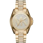 Michael Kors Ladies’ Bradshaw – Silver Dial & Gold Stainless Steel (43mm)