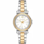 Michael Kors Ladies’ Maren – Two-Tone Silver & Gold with Crystal Bezel (33mm)