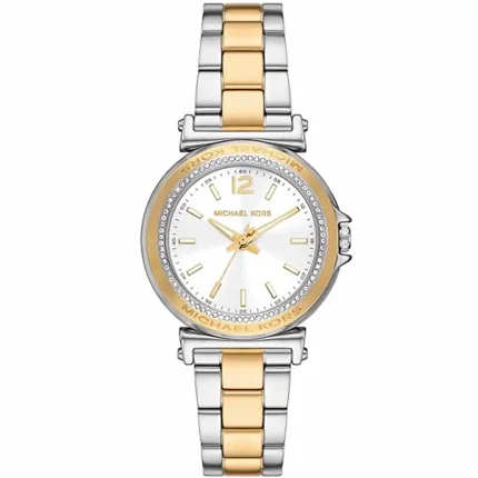 Michael Kors Ladies’ Maren – Two-Tone Silver & Gold with Crystal Bezel (33mm)