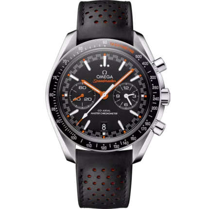 Omega Speedmaster Racing Master Chronometer – 44.25mm Black Dial & Leather