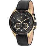 Maserati Traguardo Men’s Chronograph – 45mm Black Dial & Racing Leather