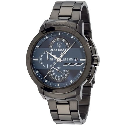 Maserati Ingegno Men’s Chronograph – Blue Dial & Black Stainless Steel (45mm)