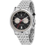 Maserati Legend Men’s Slim Chronograph – Black Dial & Silver Steel (42mm)